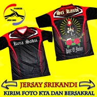Baju Kaos IKSPI Kera Sakti jersay srikandi menunjukan foto Kta dan pasangan jurus