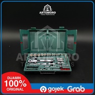 Socket wrench set Dr 1/4 and Dr 1/2 BOXER