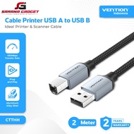 VENTION CTTHH USB 2.0 A Male to USB B Print Male Printer Cable 2 Meter Scanner Speedy Aluminum Alloy