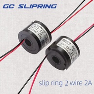 【Top-rated】 Slip Ring Slipring Conductive Slip Ring Through Hole 2-Way / 2a Hole 7mm