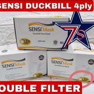 Masker Sensi Duckbill 4Ply Original Sensi Face Duck 4 Ply Isi