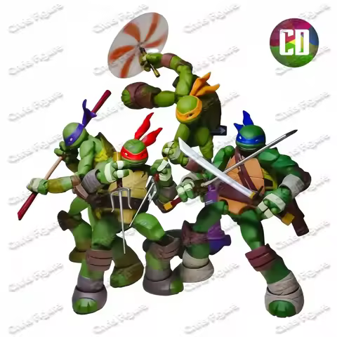 CDTOYS Teenage Mutant Ninja Turtles Action Figures TMNT Anime Figures Kaiyodo Revoltech Ko Figurine 