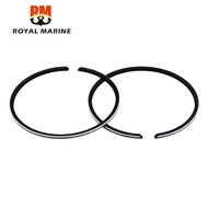 6F5-11610-20 Piston Ring Set 78.5MM (+0.5MM) For Yamaha Outboard Motor 2 Storke 40HP E40GMH 40GWH 6F
