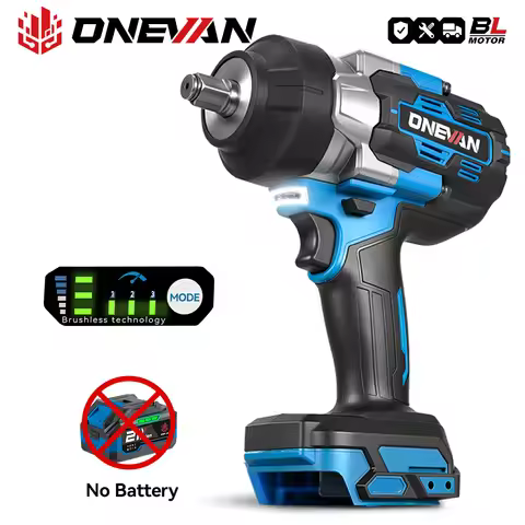 ONEVAN 2800N.M Brushless Cordless Electric Impact Wrench Power Handheld Screwdriver Car Repair Tool 