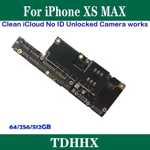 High Quality Main Logic Board Replacement For iPhone XS Max Sing/Duanl SIM 64/256/512G With Face ID 