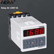 yieryi DH48S-S Relay AC 220V 5A Programmable Double Time Timer Delay Relay Device Tool