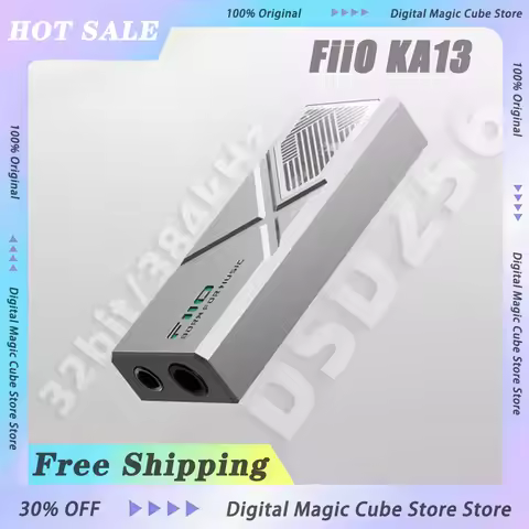 FiiO KA13 Portable DAC Amplifier Dual CS43131 for IOS/Android 3.5mm and 4.4mm Balanced Output 550mW 