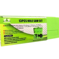 MATA Kentaro 13 pcs Hole Saw set, plywood Hole Saw, Saw drill bit