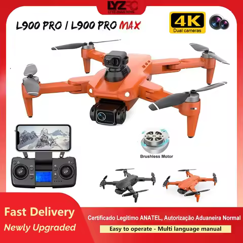 L900 PRO /L900 PRO SE GPS Drone 4K Professional Dual HD Camera 5G WIFI 360° Obstacle Avoidance Brush