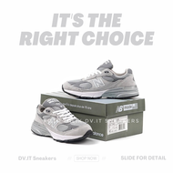 100% Sepatu Sneakers Olahraga Running Lari Pria -newbalance-- 993 Suede Grey MADE IN USA Size 39 - 4