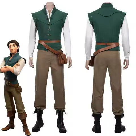 Flynn Ryder cosplay costume, Rapunzel, Magic Fantasy Lettuce Prince cosplay costume Halloween costum
