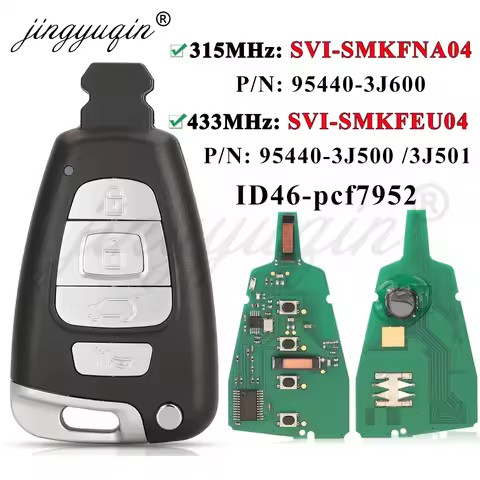 jingyuqin 315/433MHz ID46 Smart Remote Key Fob For Hyundai Veracruz 2007-2012 SY5SVI-SMKFNA04 /SMKFE