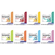 Strepsil 24's Sore Throat Lozenges Original, Vitamin C, Honey Lemon, Cool, Sugar Free, Chesty Cough