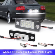 2x Canbus Free Error LED Tail License Number Plate Lights For Audi A8 S8 Quattro D3 4E2 4E8 Backup S