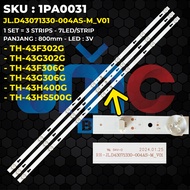 Backlight TV PANASONIC 43 Inch TH-43F302G TH-43G302G TH-43F306G TH-43G306G TH-43H400G TH-43HS500G