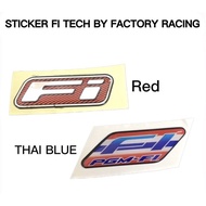 STICKER 3D FI TECH BY FACTORY RACING RED THAI BLUE