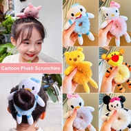 LOOKSHOW Girls Cute Plush Cartoon Animal Hair Rope Hair Protection Hair Band Children Stage Hair Acc