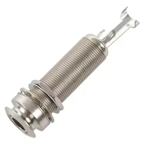 CGDS-20PCS Guitar Pickup Endpin Output Jack Nickel Strap Lock Chrome