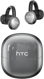 HTC Wireless Clip On Earbuds N15 Bluetooth 6.0, Open Ear Earbuds Sports Earphones with Built-in Micr