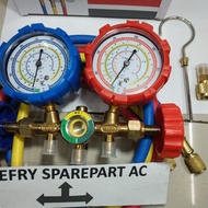 Testing Manifold double R410A R32 R22+Adapter R410A