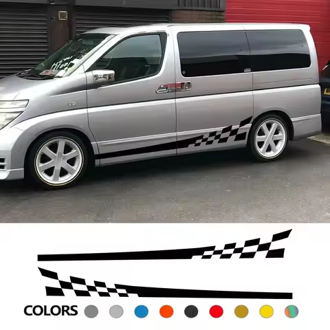 Car Door Side Stickers For Nissan Elgrand E50 E51 E52 Camper Van Graphics Racing Sport Auto Tuning A