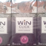 Rokok win berry click isi 10 bungkus