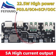 Backup Charger Module QC4.0 QC3.0 Dual USB 5V 4.5A 22.5W Micro / Type-C 18650 Protection