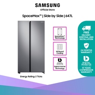 Samsung RS62R5004M9/SS, Side-by-side Refrigerator, 647L, 2 Ticks [Ships from 22 Dec 2023]