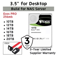 EXOS Pro SATA 10TB 12TB 14TB 16TB 18TB 20TB HDD SATA 7200RPM 256MB 3.5" for PC Desktop Computers