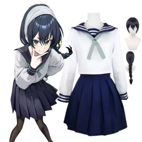2026 Amanai Riko Cosplay Costume Wig Anime JJK Jk Sailor Uniform Amanai Riko Cosplay Costume Wig Ani