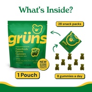 Grü nsSuperGreens Gummy Bear: More than 20 Kinds of Vitamins and Minerals, Prebiotic Dollars Promote