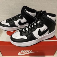 NIKE DUNK HIGH UP US8.5/25.5cm DH3718-104 熊貓🐼 厚底高筒運動鞋 DH3718 104