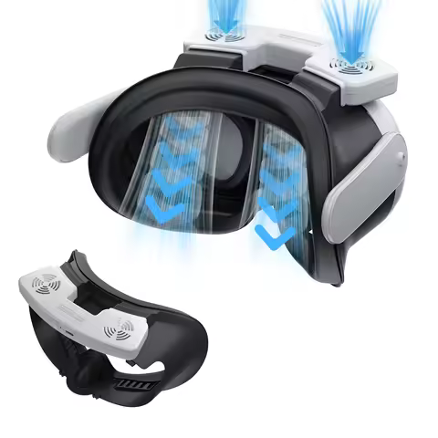 Face Pad Cover With Fan For Meta Quest 3 Accessory Eye Cover Anti-sweat Mask Cover VR Glasses For Oc