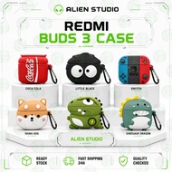 Redmi Buds 3 Case Cute Cartoon Wireless Earbuds Protective Soft Silicone Case Buds 3 Case