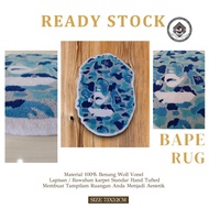 READY STOCK KARPET HANDTUFTED BAPE RUG