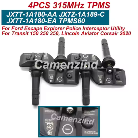 4Pcs JX7T-1A180-AA JX7Z-1A189-C TPMS Sensor For 2020 Ford Escape Explorer Lincoln Aviator Corsair Ti