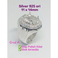 🇲🇾W20★Sarung Cincin Silver 925 Ori★Ring casting DIY★11 x 14m★±13.00gm