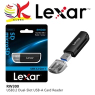 LEXAR RW300 DUAL SLOT CARD READER WITH USB 3.0 GEN 1 SUPPORTS CARDS UP TO 1TB TF SD CARD READER - LR