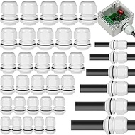Realure 70 Piece Cable Gland Set, Adjustable Cable Grommet, Waterproof PG7 PG9 PG11 PG13.5 PG16 PG19