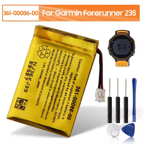 NEW Replacement Battery 361-00086-00 361-00086-10 For Garmin Forerunner 235 220 225 630 645 Vivoacti