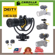 Deity Microphones V-Mic D4 Duo Dual-Capsule On-Camera Shotgun Microphone with Rycote@ Lyre Shockmoun