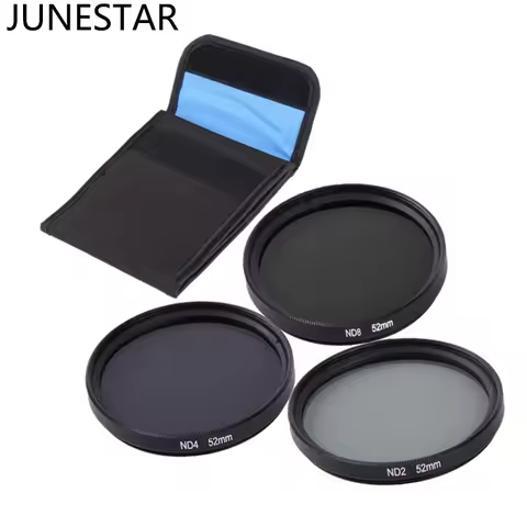 37mm 40.5mm 43mm 46mm 49 52 55 58 67 67 72 77mm 82mm Gray ND2+ND4+ND8 Lens Filter +Filter bag For Go