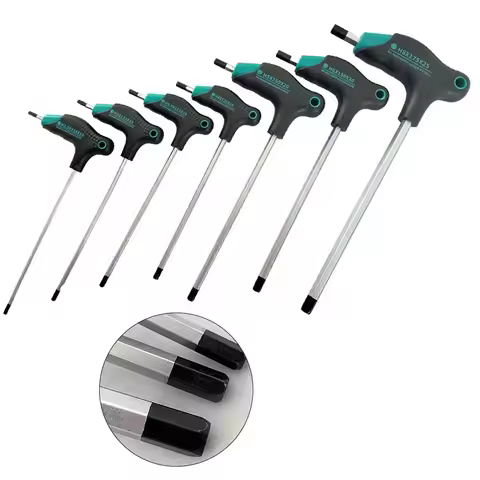 1pc T-Type Hex Key Wrench Spanner For H2.5-H8 Hexagon Screwdriver Repair Hand Tool For Motorcycle Ca