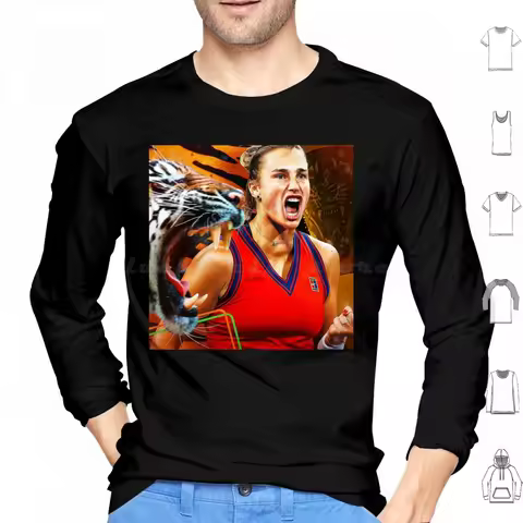Arynsblnkaff2 Hoodie Cotton Long Sleeve Aryna Sabalenka Belarus Tennis Player