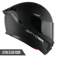 SPYDER Fury PD Dual Visor Helmet + FREE Extra Clear Visor