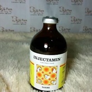 Injectamin 50 ml 100 ml Sanbe Vitamin Multivitamin Hewan Ternak Penambah Nafsu Makan Penggemuk Badan