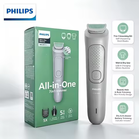 Philips MG3911 Men 7-in-1 Grooming Trimmer Wet Dry Beard Hair Body Clipper USB Charging All-in-One G
