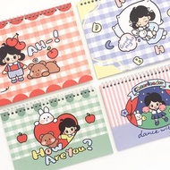 A5B5貼膠帶手帳用軟面抄不可書寫 線圈雙面離型本