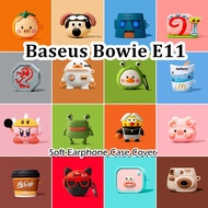 READY STOCK! For Baseus Bowie E11 Case Anti-fall cartoon Soft Silicone Earphone Case Casing NO.2