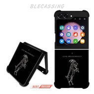 Hardcase Cover Casing Samsung Galaxy Z FLIP FOLD 6 5 4 3 5G Custom Live Deliciously BC528